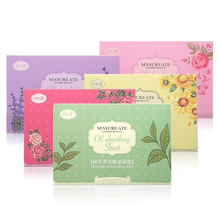 MAYCREATE Hộp 100 giấy thấm dầu nhỏ gọn tiện lợi | BigBuy360 - bigbuy360.vn