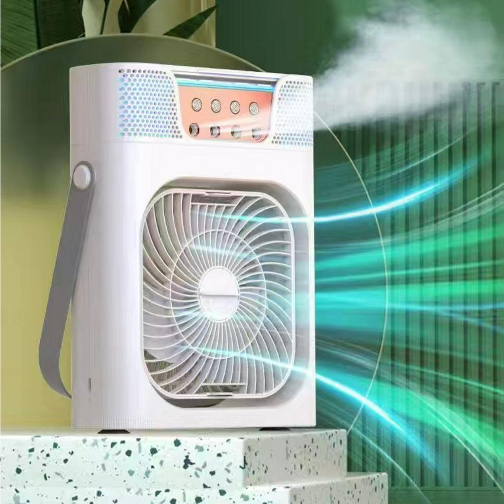 Quạt Điều Hòa Hơi Nước Mini 600ml , Quạt Phun Sương Tạo Ẩm Làm Mát Để Bàn Văn Phòng