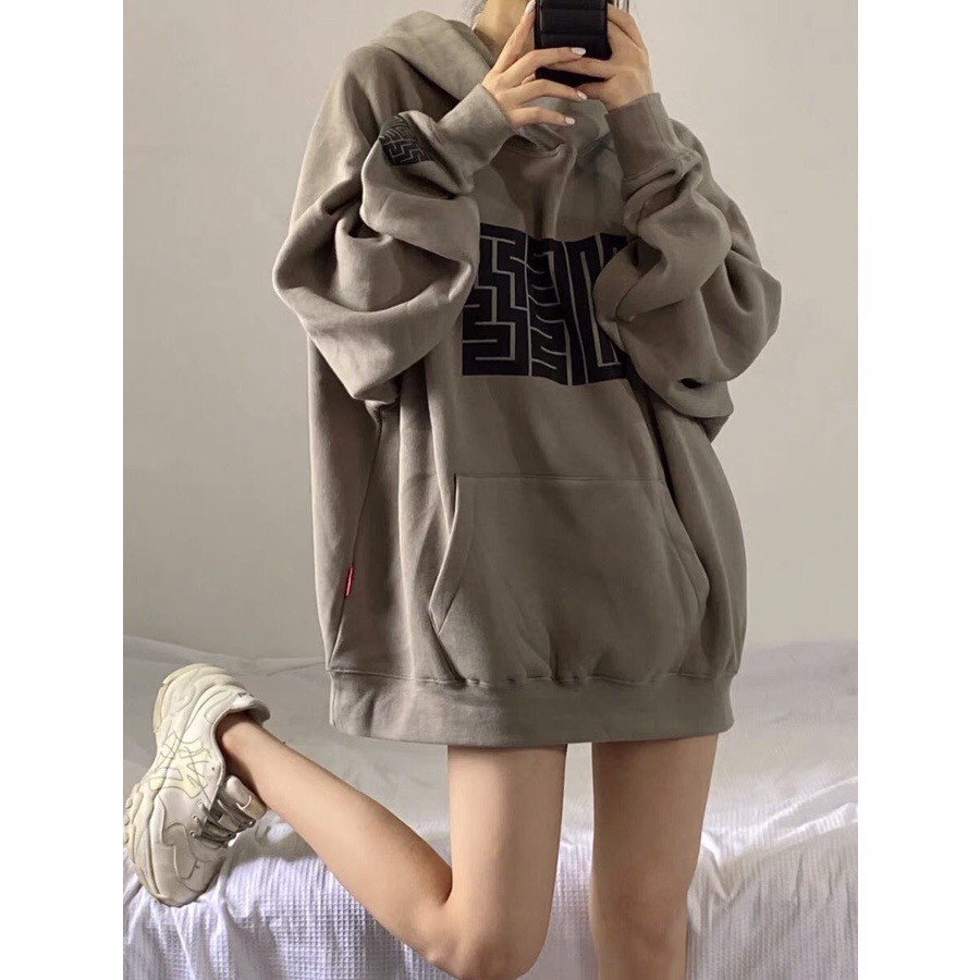 Áo Hoodie Nỉ Họa Tiết Mê Cung KP Clothes Áo Khoác Nỉ Unisex Kèm Mũ Dáng Rộng | BigBuy360 - bigbuy360.vn