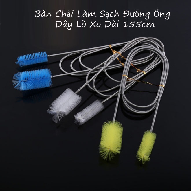 Cọ vệ sinh lò xo chùi rửa ống IN OUT dài 155cm