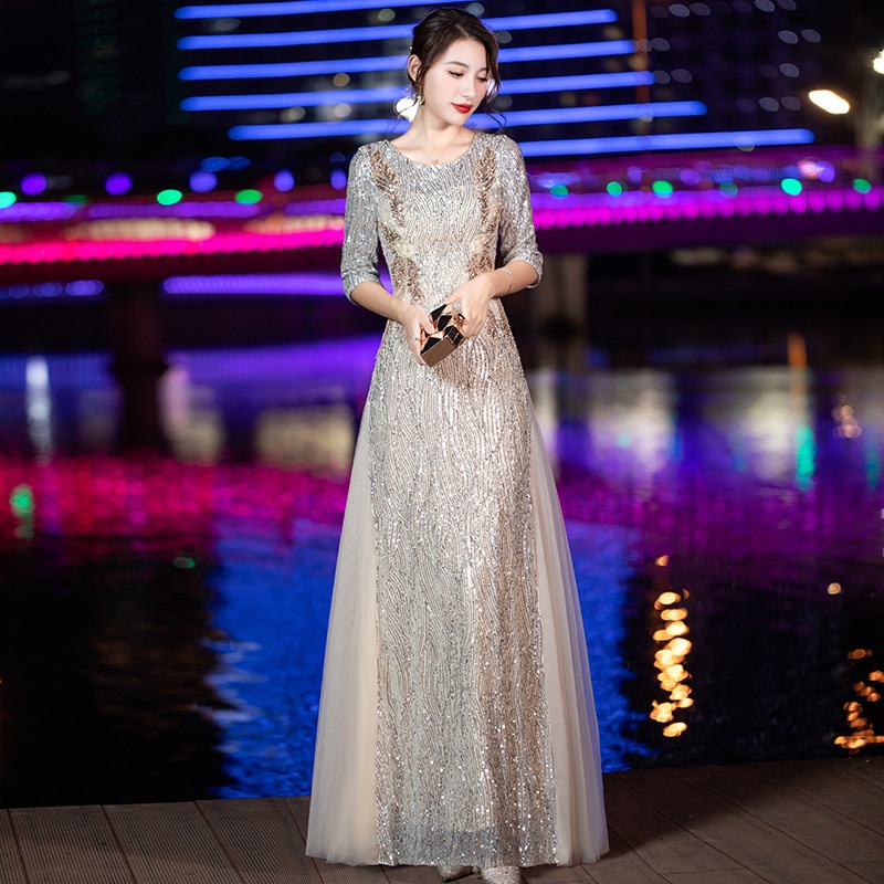 Đầm Dự Tiệc Dáng Dài Form Ôm Thời Trang