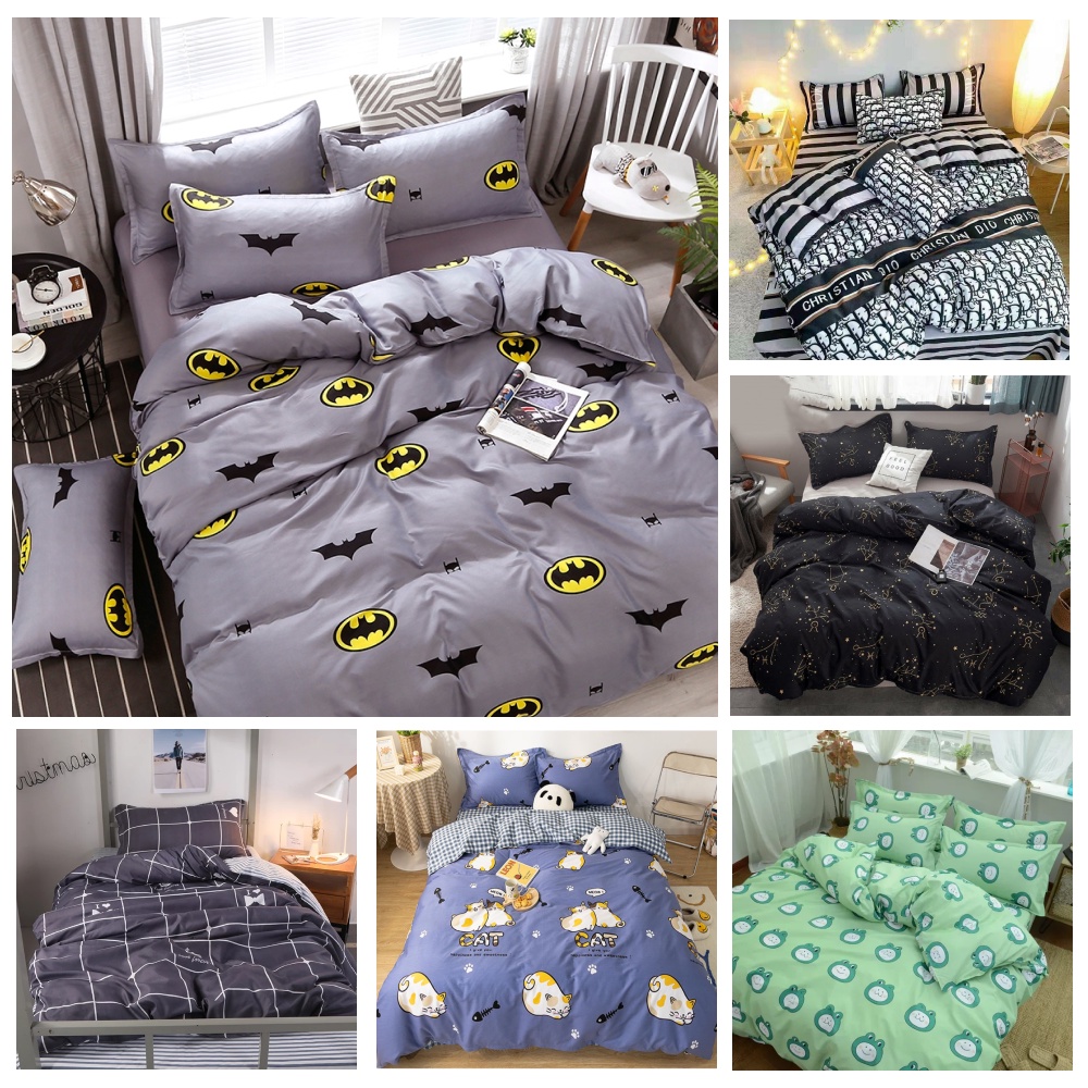 Bộ Ga Gối Poly Cotton Felicia Nhiều Mẫu Tự Chọn - Combo 3 Gồm 2 Vỏ Gối + 1 Vỏ Ga 1m2/1m6/1m8/2m2