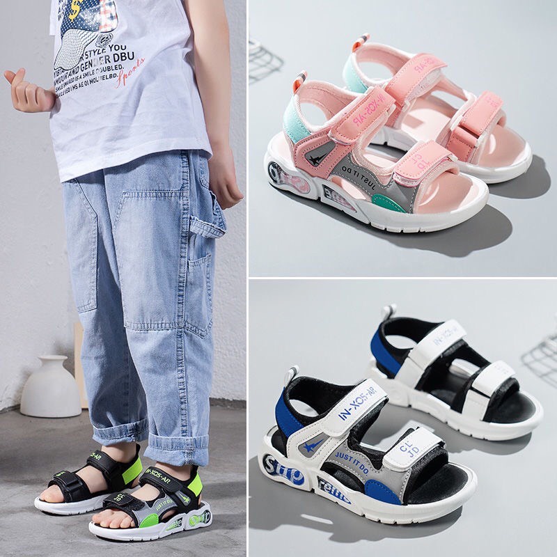 Sandal cho bé gái đi học đi chơi dép quai hậu nữ da mềm êm chân [SD02]