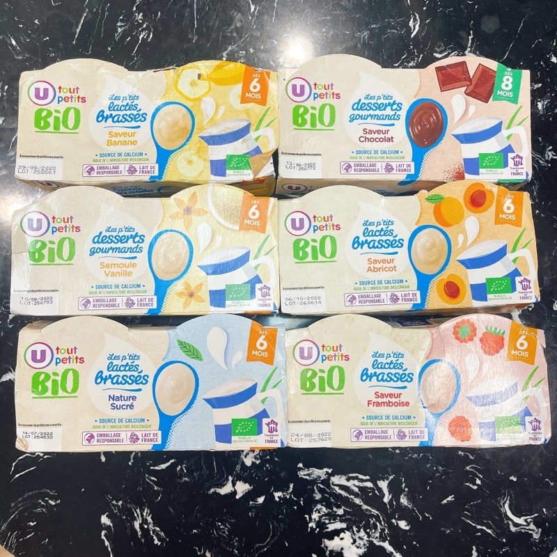 Sữa Chua, Váng Sữa Hữu Cơ BIO Supper U Của Pháp Cho Bé Từ 6m
