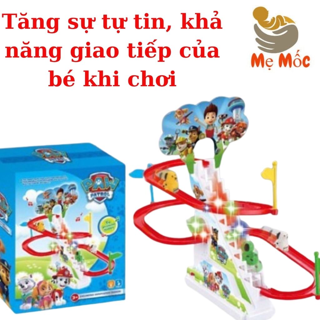 Đồ Chơi Chó Cứu Hộ Leo Thang Cầu Trượt Có Đèn Nhạc Vui Nhộn Dành Cho Bé Mẹ Mốc ,CLT