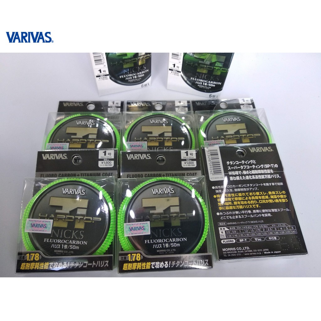 Dây Câu Cá FluoroCarbon Varivas Hard Top Ti Nicks - 50m