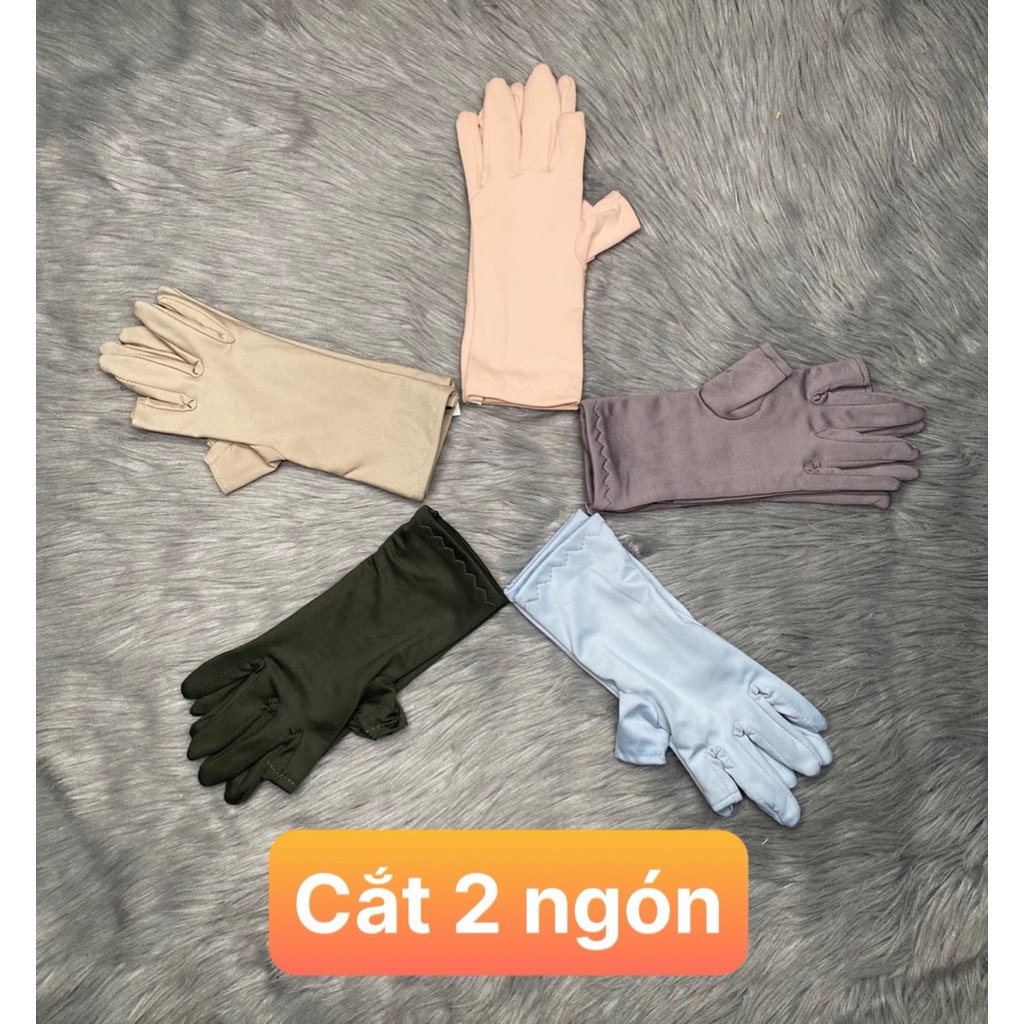 [HCM] Combo 5 đôi găng thun lạnh 4 chiều, màu trơn giao nhiều 5 màu ngẫu nhiên , ảnh thật , bảo đảm giao đúng