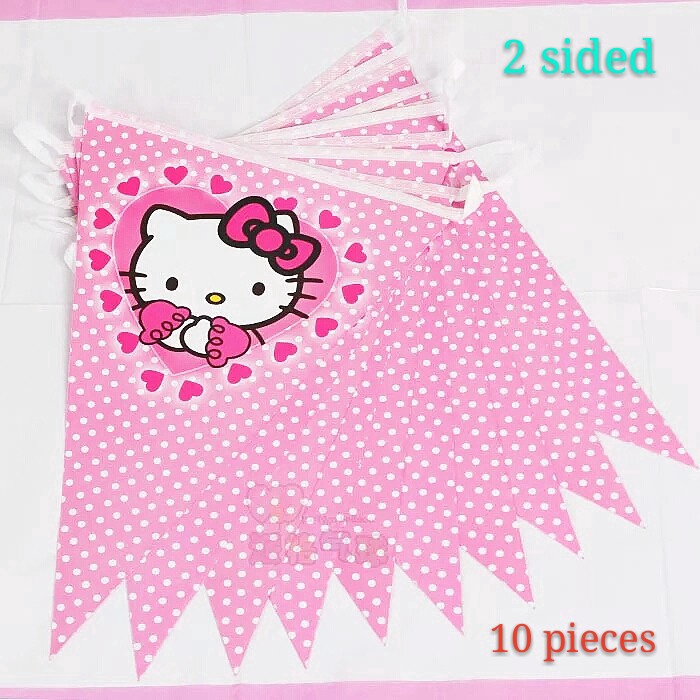 Cờ trang trí hình Hello Kitty