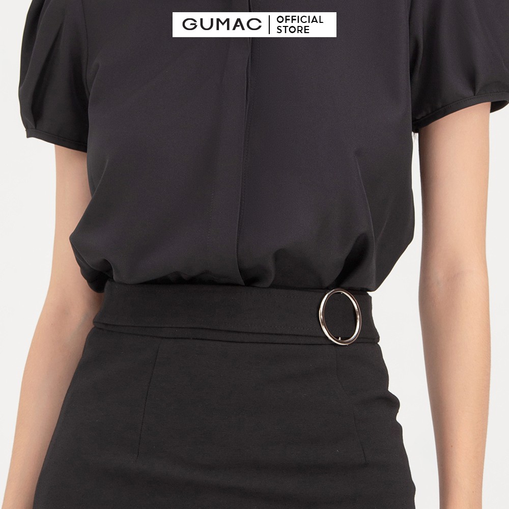 Chân váy nữ phối phụ kiện GUMAC VB743 | BigBuy360 - bigbuy360.vn