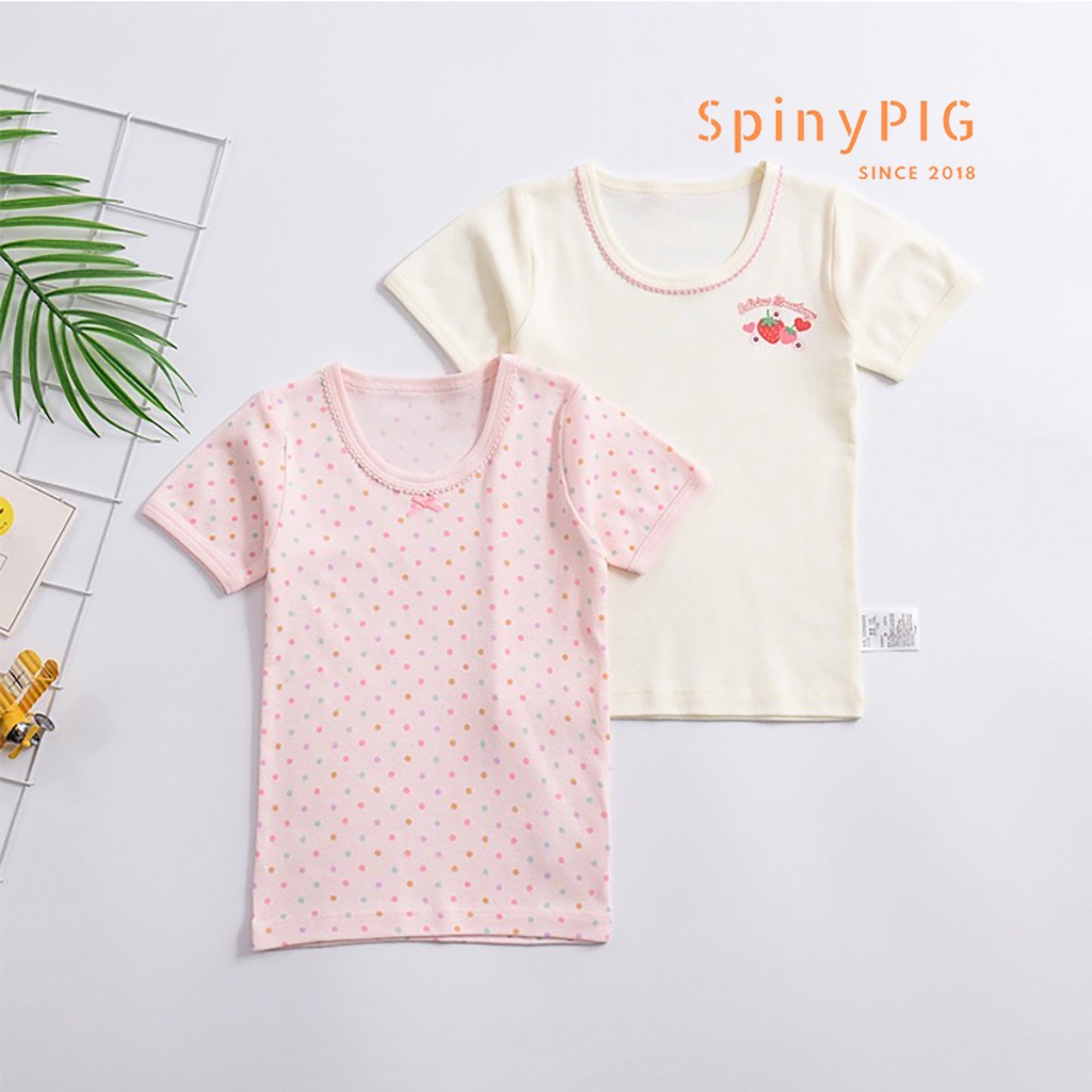 Set 2 chiếc áo phông cho bé 0-6 tuổi xuất Nhật cao cấp 100% cotton nhiều màu cho cả bé trai và gái