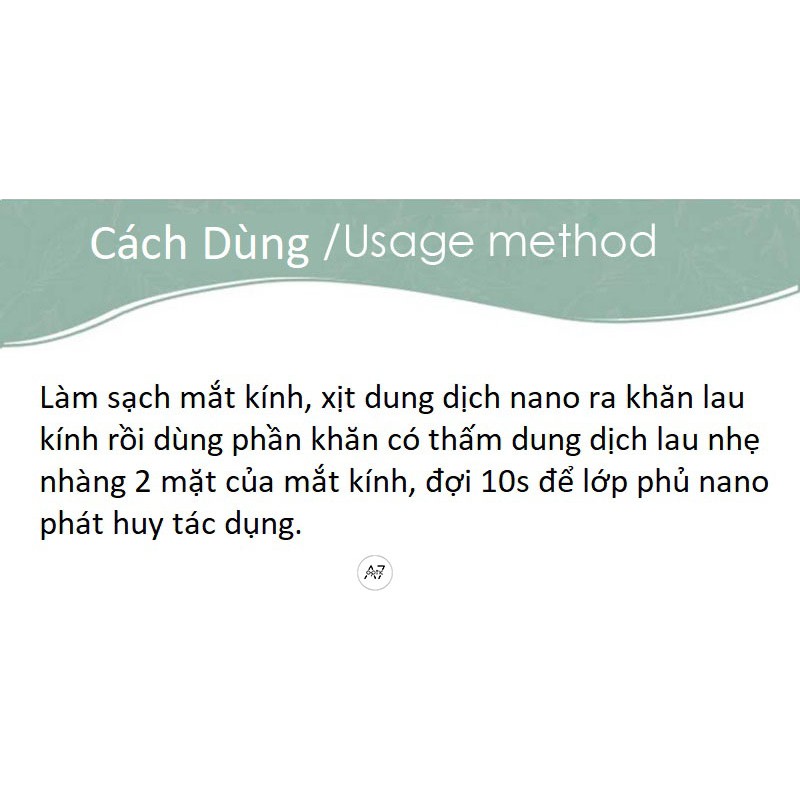 Bình xịt nano chống bám hơi nước, sương mù đa năng 20ml ( phù hợp mọi loại kính, gương) - [Tặng kèm khăn lau kính]