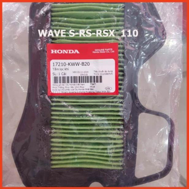 Tấm lưới lọc gió xe wave RS, RSX 110 , S110 zin honda