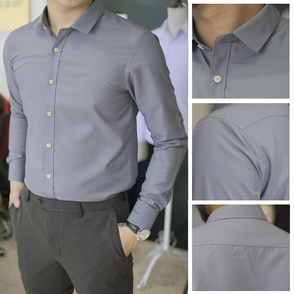 [FREESHIP - XẢ KHO GIÁ SỐC] Áo sơ mi - Áo sơ mi lụa cao cấp - Chất liệu lụa trơn, không nhăn không bai, mặc cực mát.
