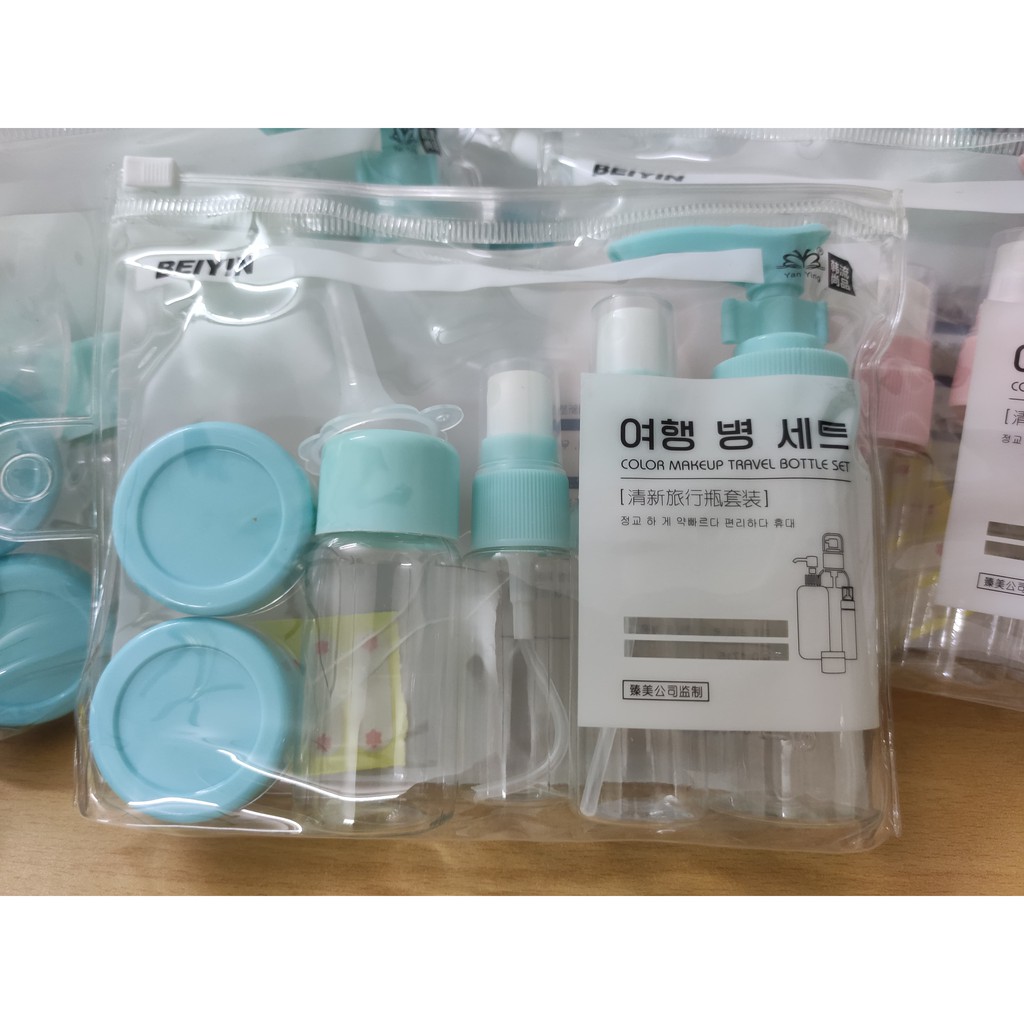 Bộ lọ nhựa để chiết mỹ phẩm hàng cao cấp