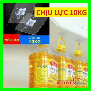 [LOẠI SIÊU CHẮC, CHỊU LỰC 10KG] Combo 10 móc dán tường chịu lực siêu dính loại 10KG