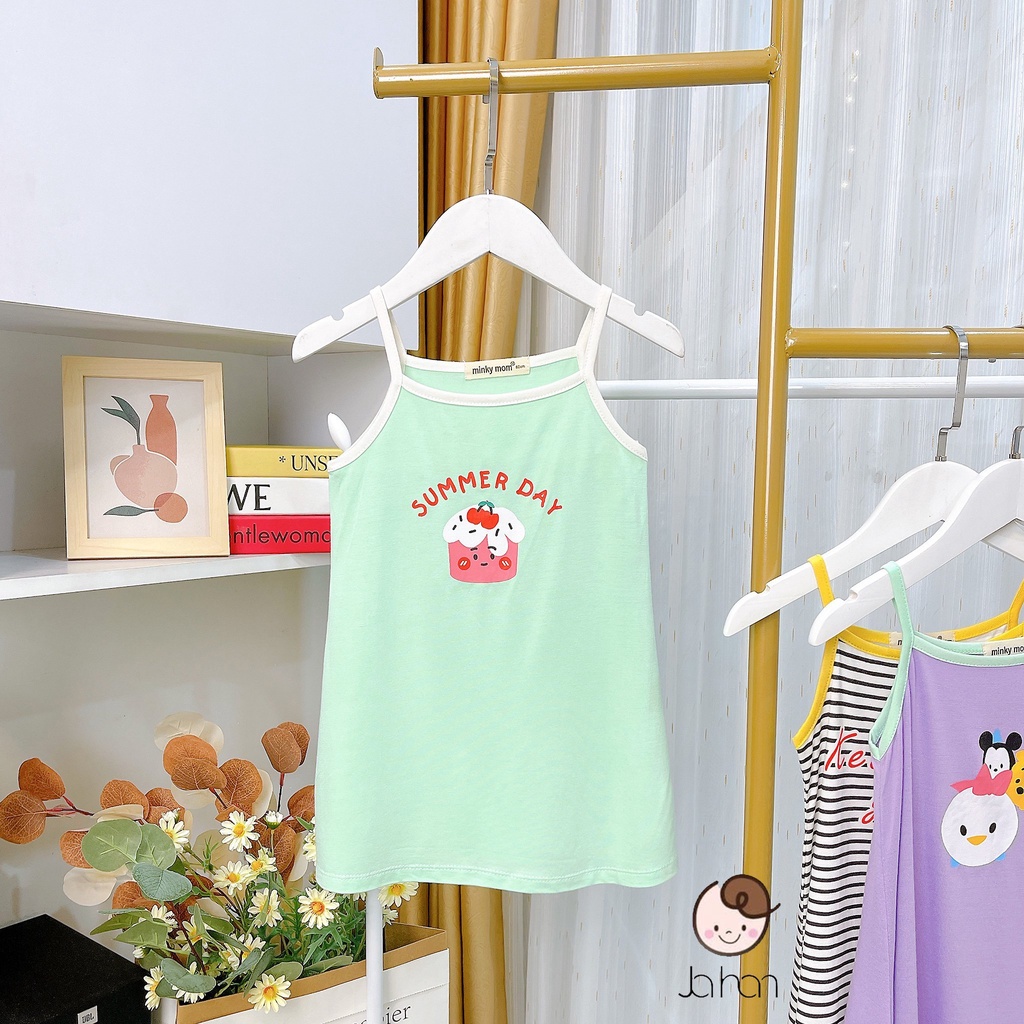 Đâm 2 Dây Cho Bé Gái  Đâm MINKY MOM 2 Dây Quần Chip Cho Bé Chất Thun Lạnh Cao Cấp Siêu Mềm Siêu