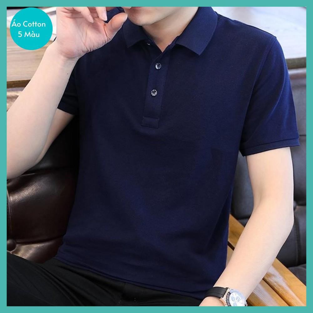 Áo polo nam ngắn tay cổ bẻ mantoni chất thun cá sấu cotton 100% co giãn 4 chiều cực mềm mịn thoáng mát