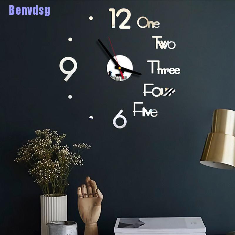 Đồng Hồ Treo Tường 3d Sáng Tạo Hiện Đại