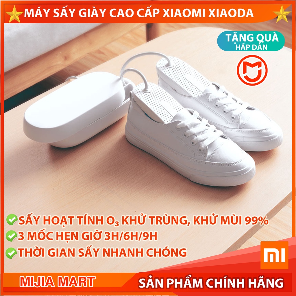 Máy sấy giày cao cấp Xiaomi Xiaoda, máy sấy giày khử trùng khử mùi, nhỏ gọn, có chức năng hẹn giờ
