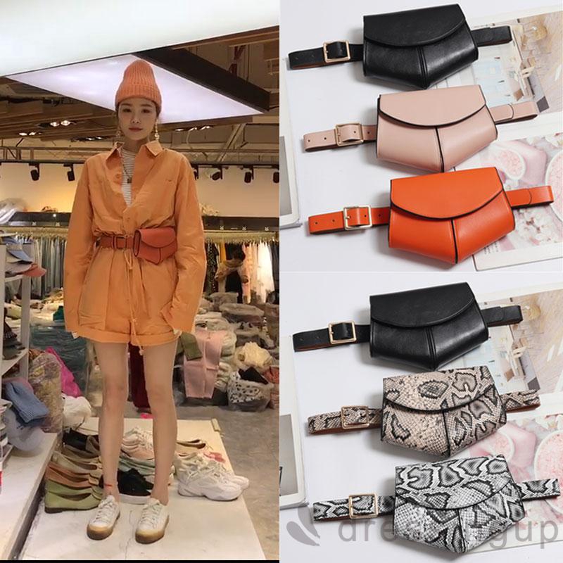 DRESSINGUP-Túi đeo hông giả da thời trang nữ