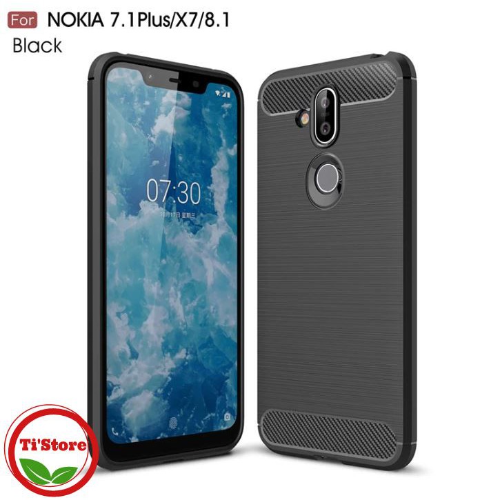 Ốp lưng Nokia x7/Nokia 8.1_Ốp lưng phay xướt chống sốc