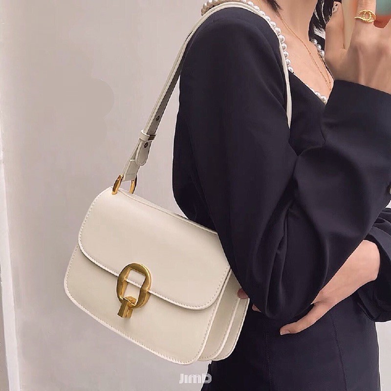 Túi xách nữ đi làm\đi chơi khoá cài kim loại chất da cao cấp- LOLI | BigBuy360 - bigbuy360.vn