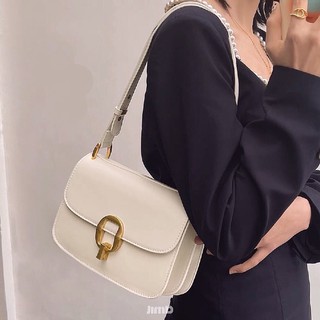 Túi xách nữ đi làm\đi chơi khoá cài kim loại chất da cao cấp- LOLI