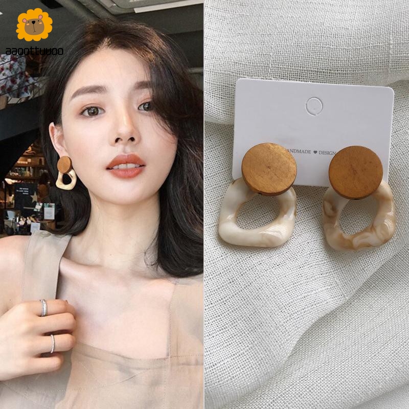 Khuyên Tai Nữ Hình Tròn Thời Trang Hàn