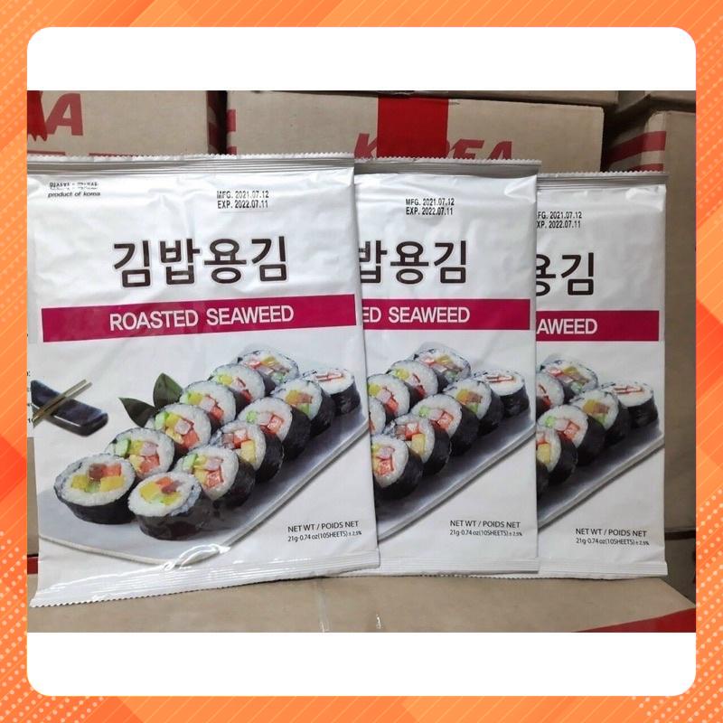 Lá kim rong biển cuốn sushi -kimbap Hàn quốc gói 10 lá 21g