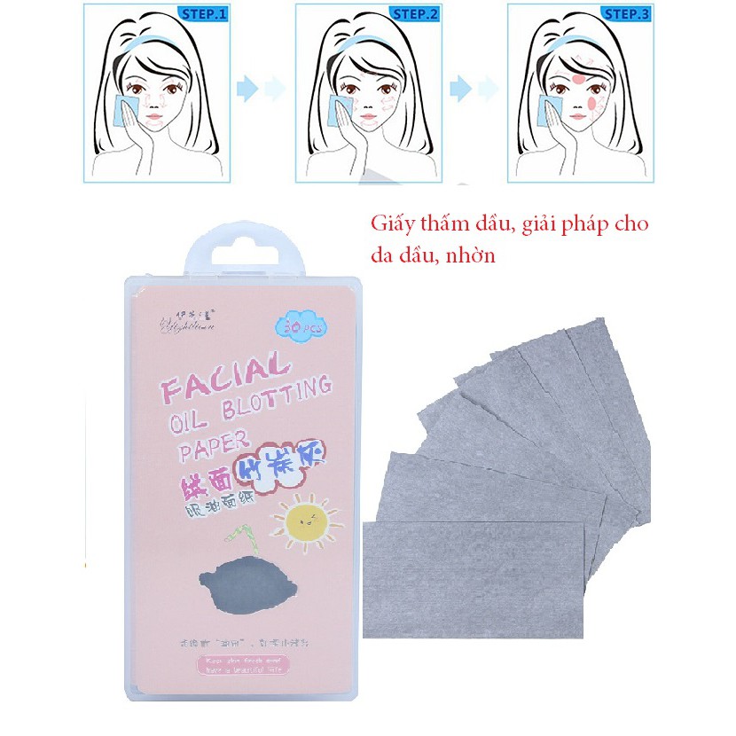 Giấy Thấm Dầu Facial oil Blotting Paper 30 Tờ