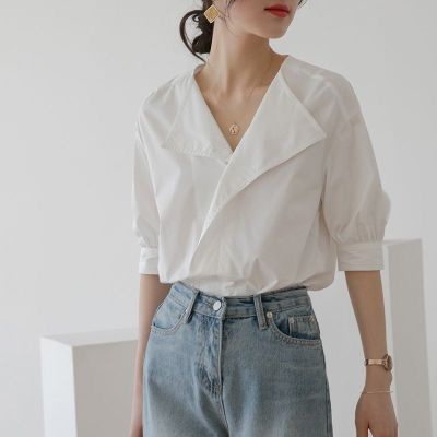 Áo Sơ Mi Trắng Thiết Kế Đơn Giản Thanh Lịch