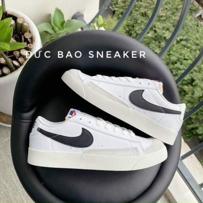 Giày Nike Blazer MID 77 cổ thâpsl màu trắng bản tiêu chuẩn nam nữ đều đi được dễ phối đồ .sneaker hót nhất 2022!