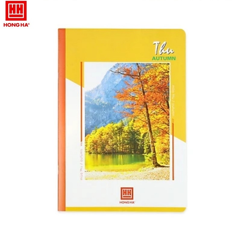 Vở kẻ ngang Pupil Bốn mùa 72 trang Hồng Hà 1004 Xuân Hạ Thu Đông / Vở học sinh kích thước 175x250mm