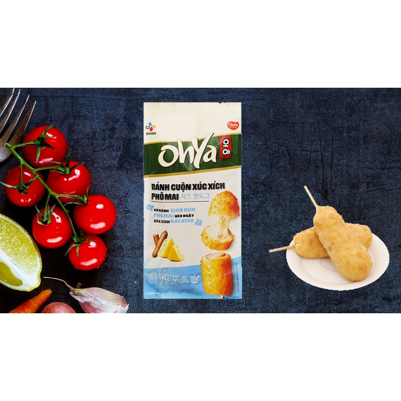 Bánh Cuộn Xúc Xích Phô Mai 195G (OHYA)
