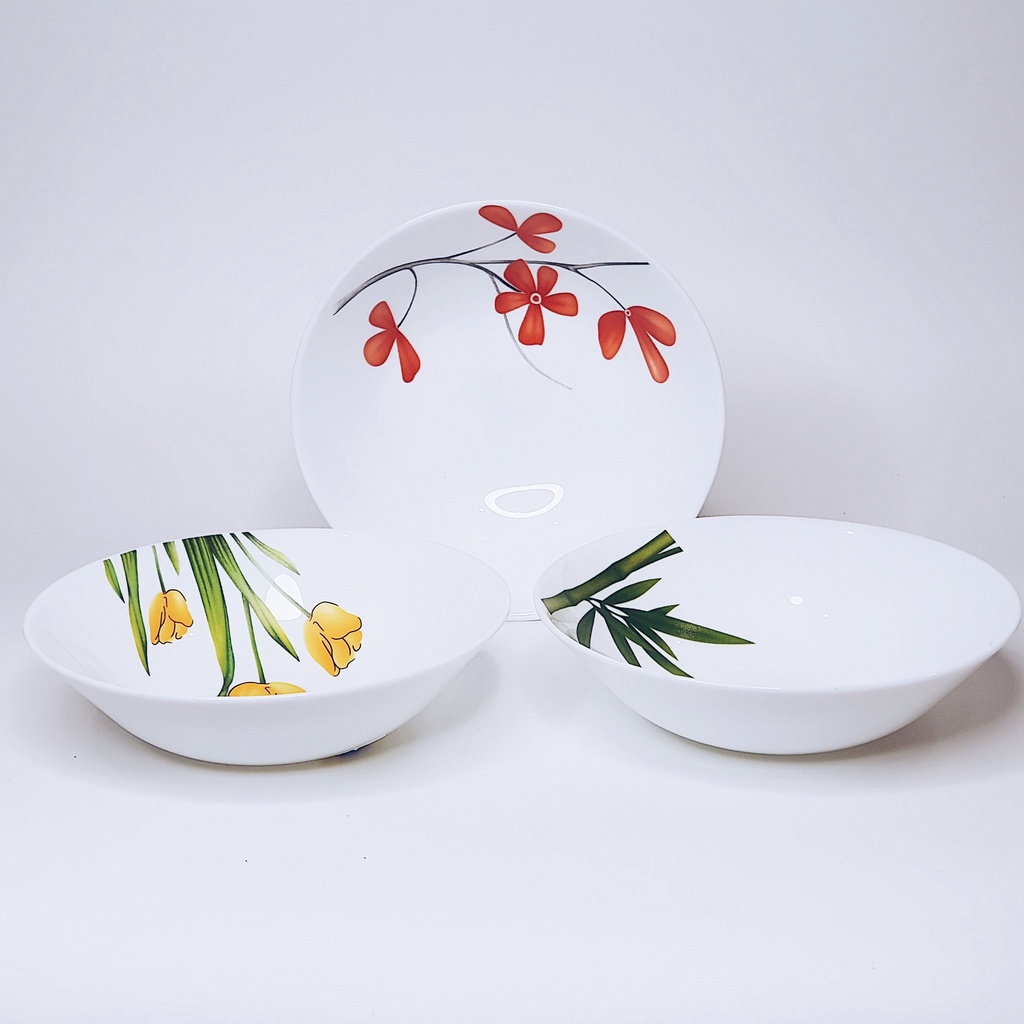Tô 17cm thủy tinh ngọc La Opala Diva xuất xứ Ấn Độ (Tô 7)