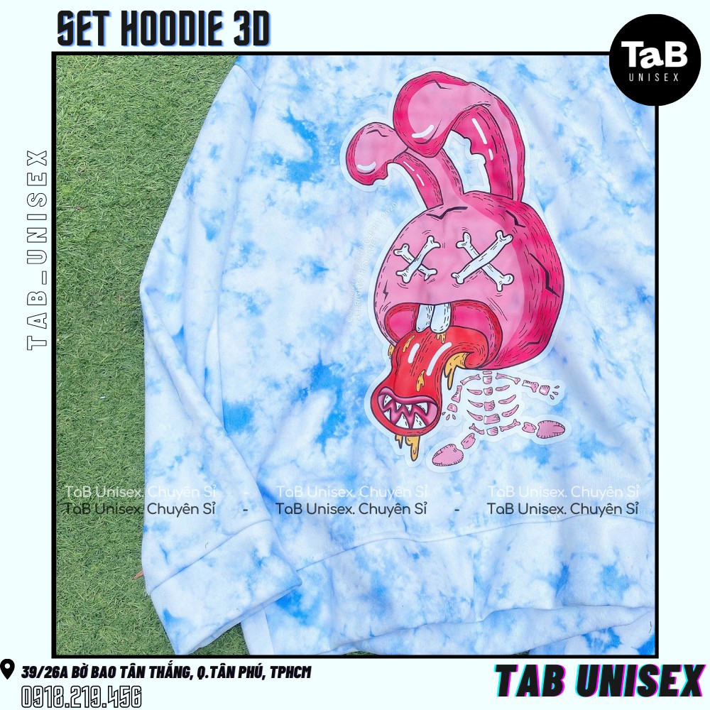 Set HOODIE 3D Rabbit (ảnh thật chi tiết)