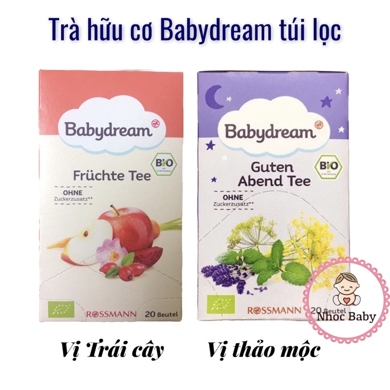 [HSD 8/2023] Babylove - Trà trái cây hữu cơ cho bé 5m+ (hộp 20 túi lọc)