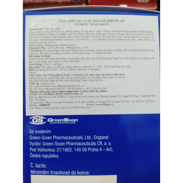 GS Jointlap Forte viên dưỡng khớp