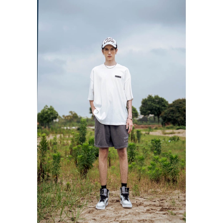 Áo Thun BOO Unisex Dáng Oversize Vải Cotton Họa Tiết Hoa AA BOOLAAB
