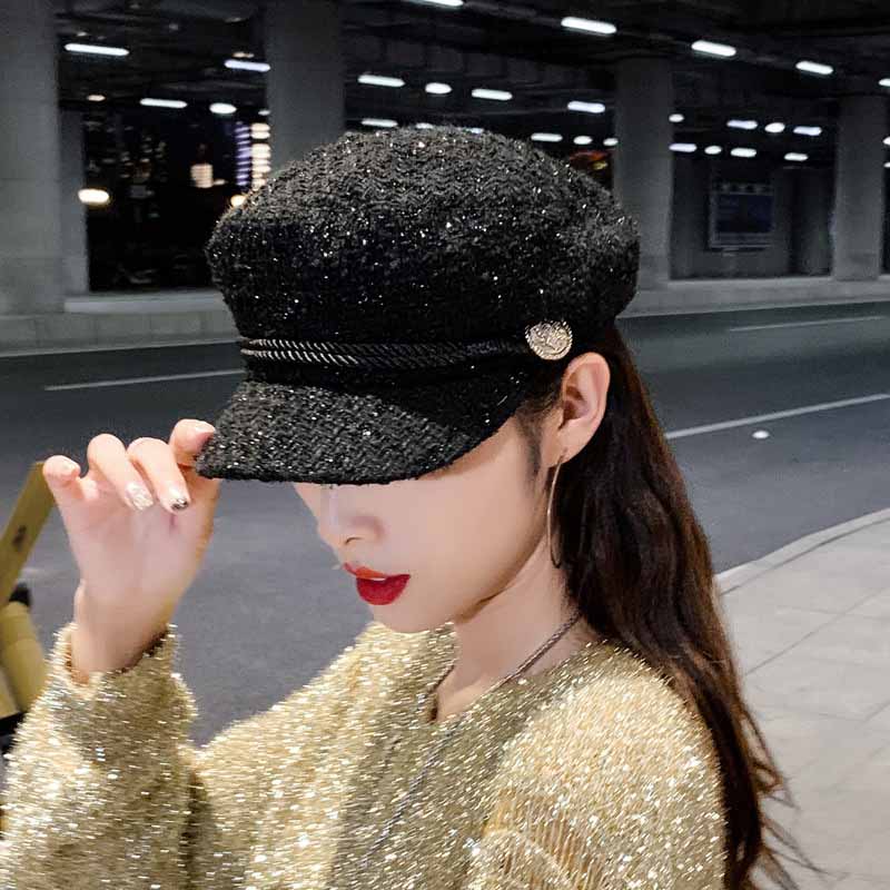 Mũ beret Dày Dặn Ấm Áp Thời Trang Thu Đông Phong Cách Hàn Quốc Cho Nữ