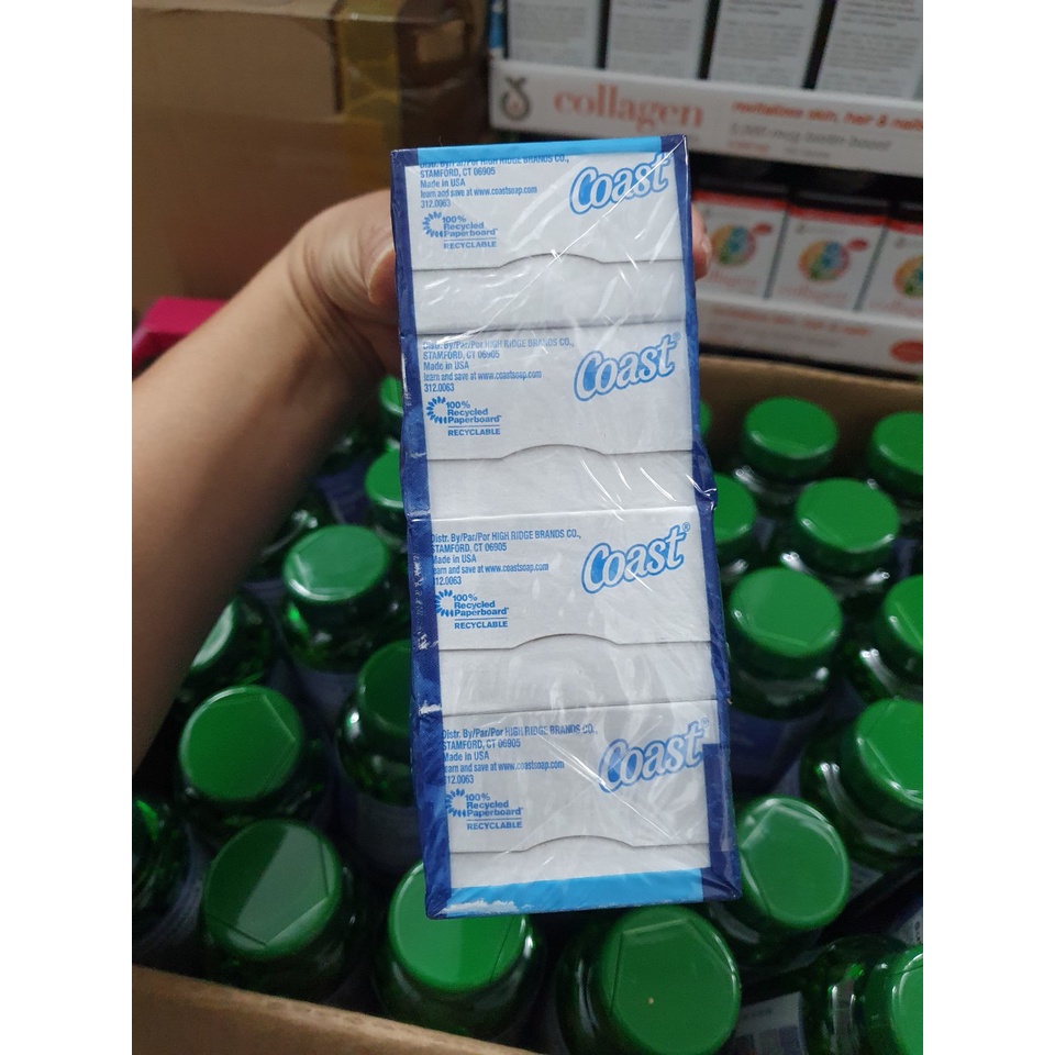 Xà bông Coast lốc 8 cục 113g của Mỹ
