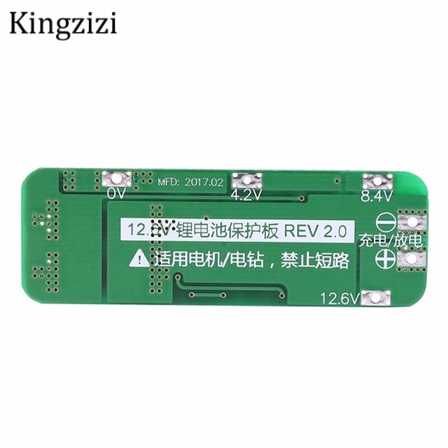 Set 10 Bo Mạch Bảo Vệ Pcb Bms 12.6v 64x20 X 3.4mm 3s 20a Cho Pin Li-Ion Lithium 18650