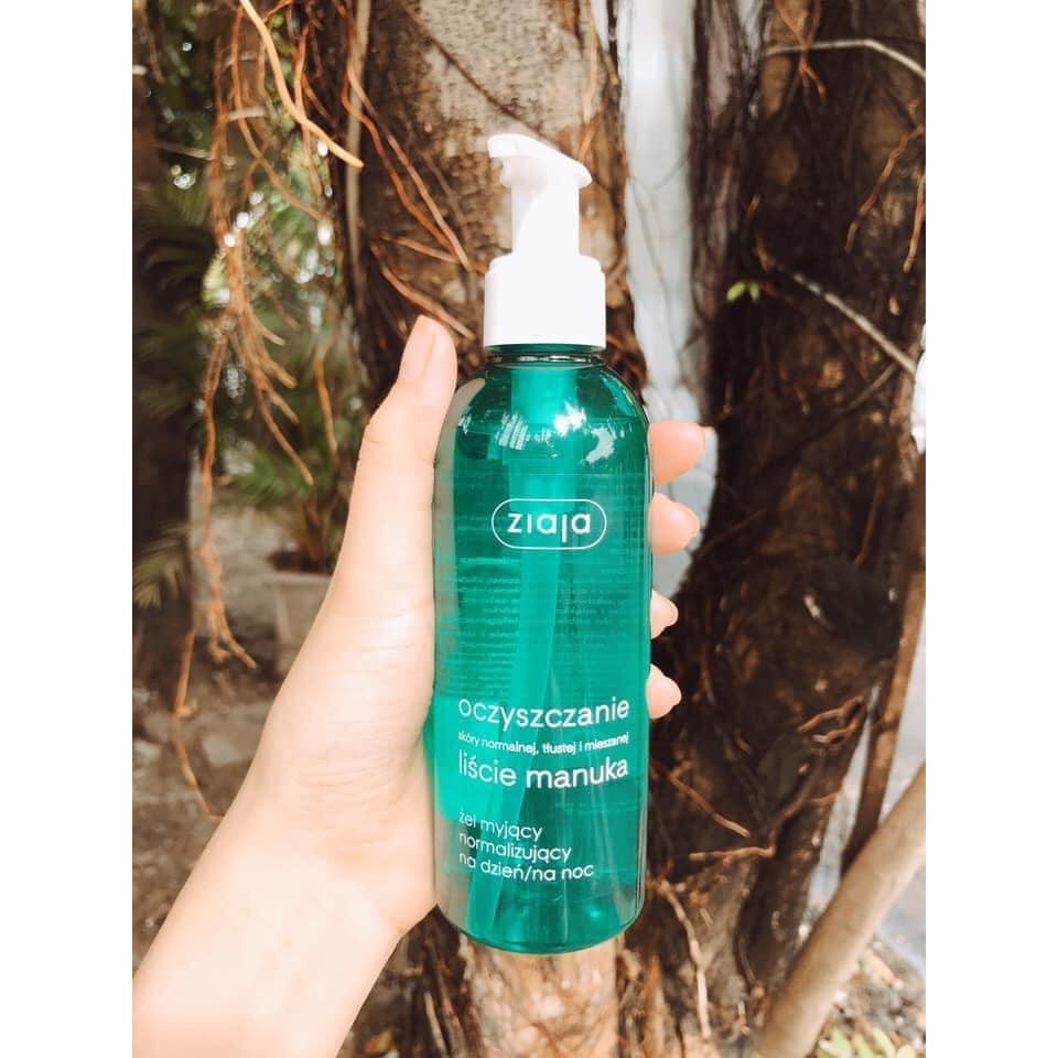 Sữa Rửa Mặt Ziaja Manuka Dành Cho Da Dầu, Mụn, Nhạy Cảm, Lỗ Chân Lông To