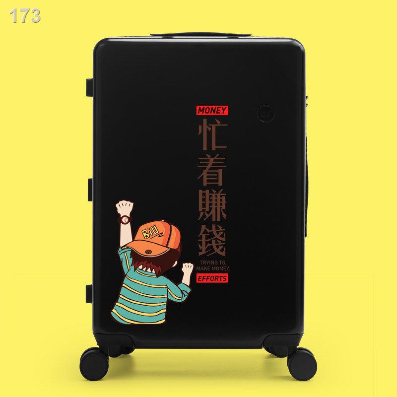 [hàng mới]Vali hoạt hình Phiên bản Hàn Quốc của dễ thương trong trường hợp mật khẩu xe đẩy học sinh nhẹ nội trú 24 inch