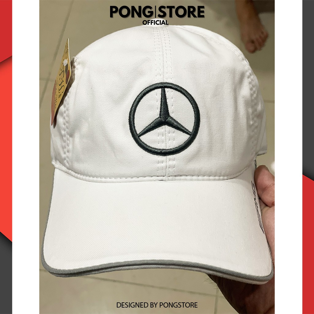 Mũ Lưỡi Trai Thêu Logo MERCY - Nón Kết Thời Trang Hàn Quốc Unisex Nam Nữ, Thêu Sắc Nét, Chất Kaki Bền Bỉ 2 Màu Trắng Đen