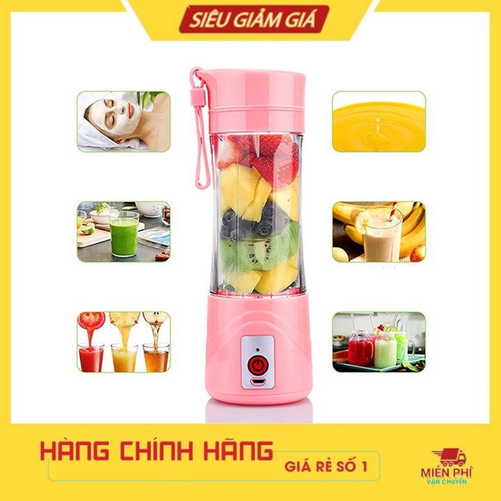 Máy Xay Sinh Tố Mini Cầm Tay Sạc USB