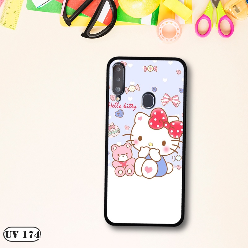 Ốp lưng  Samsung Galaxy A20S - Lưng nhám viền dẻo in 2D