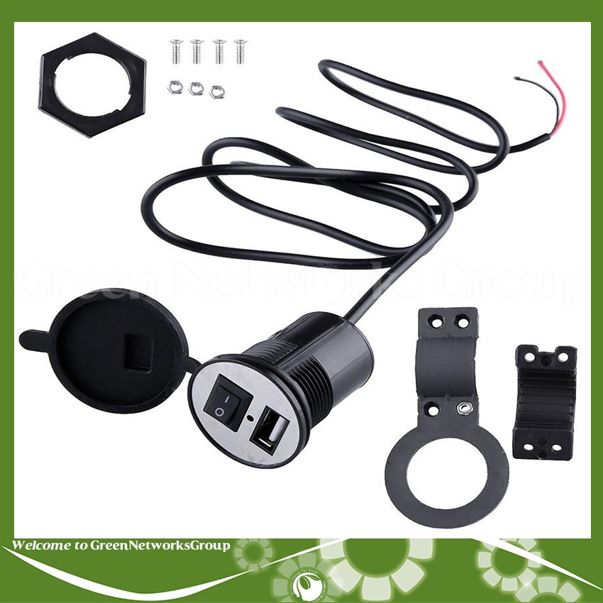 SẠC ĐIỆN THOẠI LẮP XE MÁY 2,1A 12V