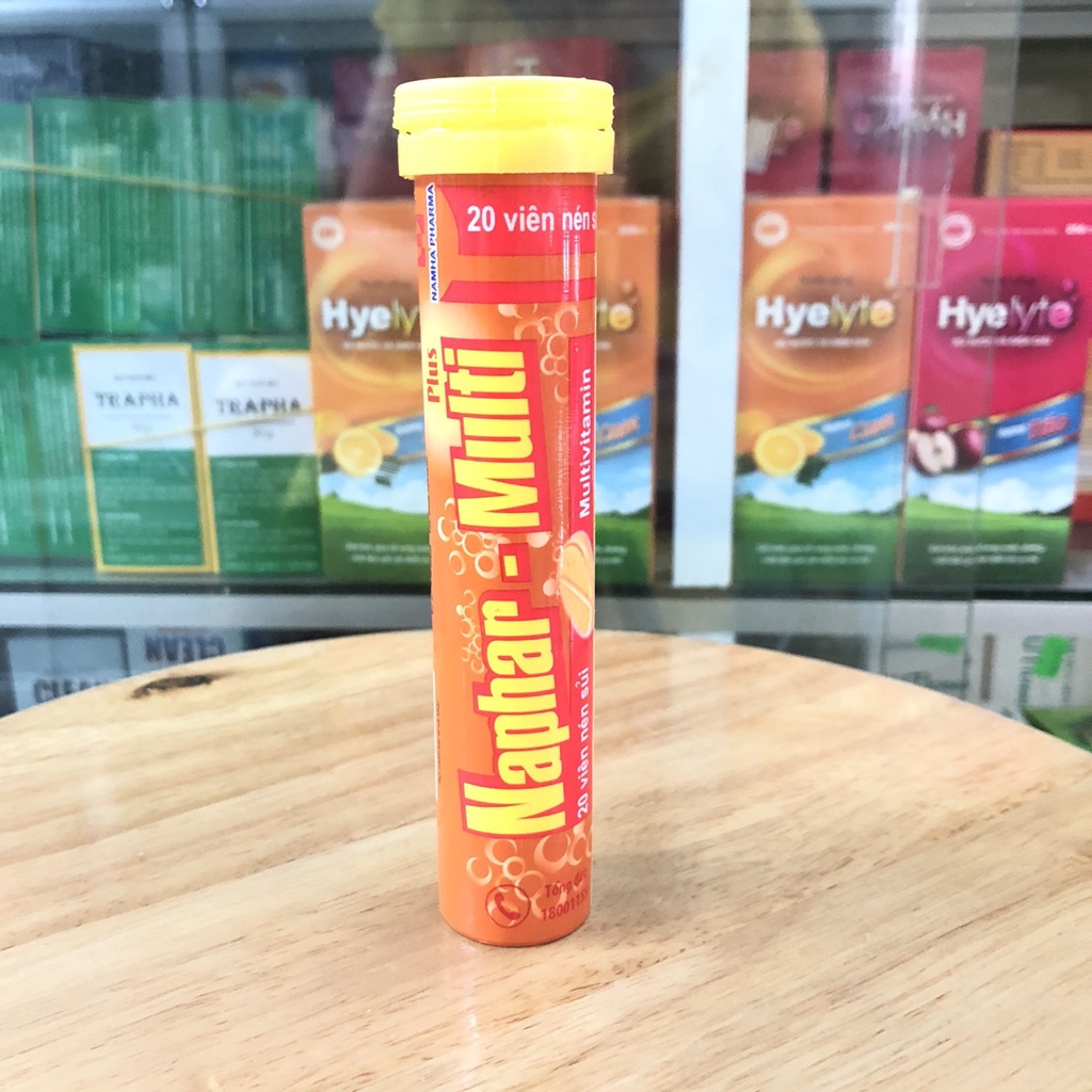 Viên sủi C Naphar-Multi Plus - Giúp bổ sung vitamin và khoáng chất, hỗ trợ tăng cường sức khỏe, - UNIV