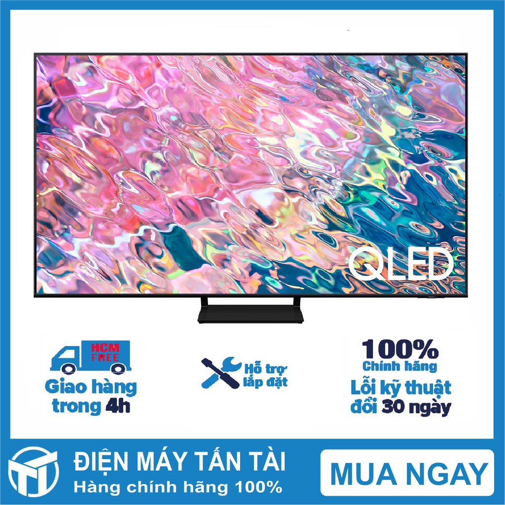 QA65Q60BA Smart Tivi QLED 4K 65 inch Samsung QA65Q60B Mới 2022 Hệ điều hành Tizen OS 6.0 - giao miễn phí HCM